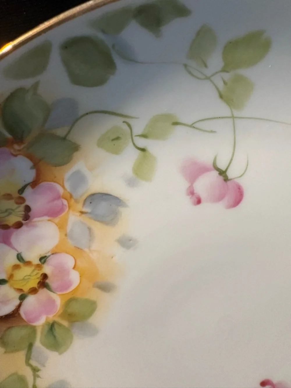 Nippon Hand Painted Bluebird of Happiness Dogwood Blossoms Plate